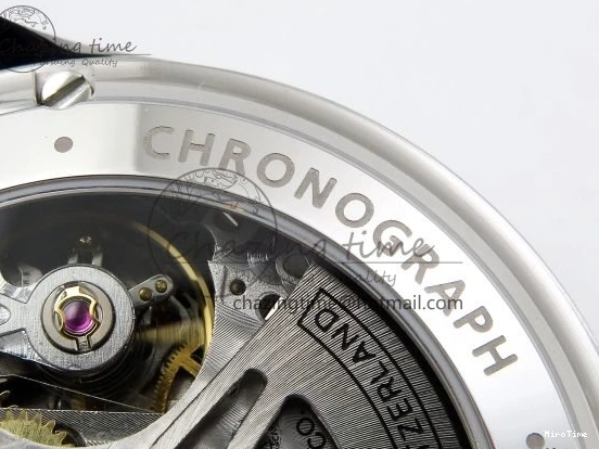 MIROTIME 0412 Casual Portuguese Chrono IW3716 Z+F 1:1 Best Edition White Dial on Blue Rubber Strap A 7016